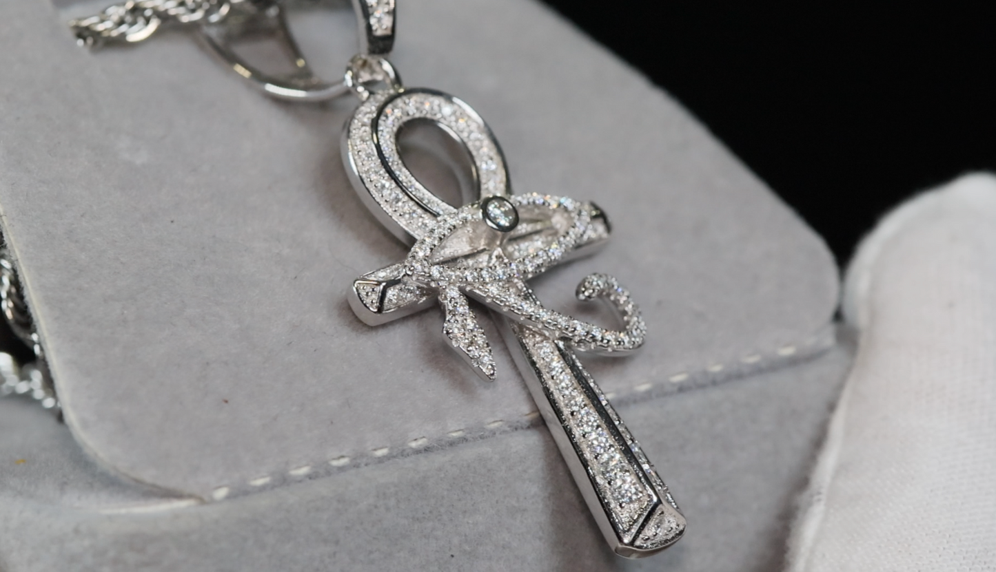 Moissanite Ankh Pendant