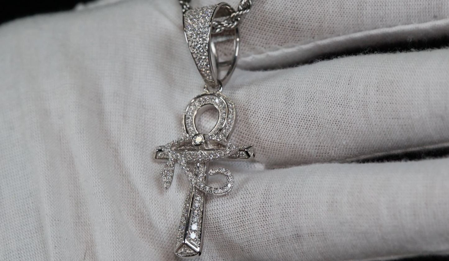 Moissanite Ankh Pendant