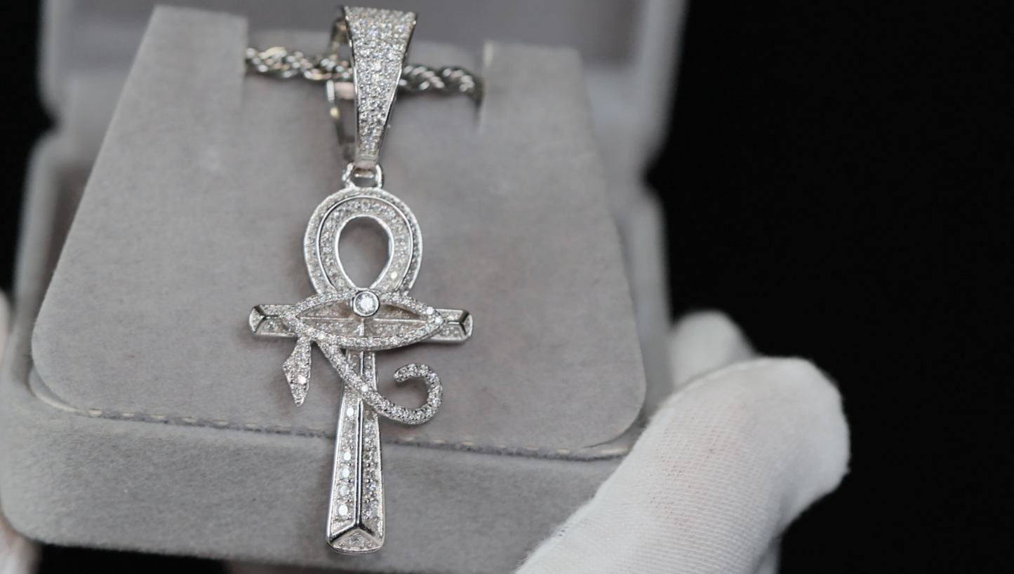 Moissanite Ankh Pendant