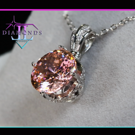 Pink Lab Diamond Pendant