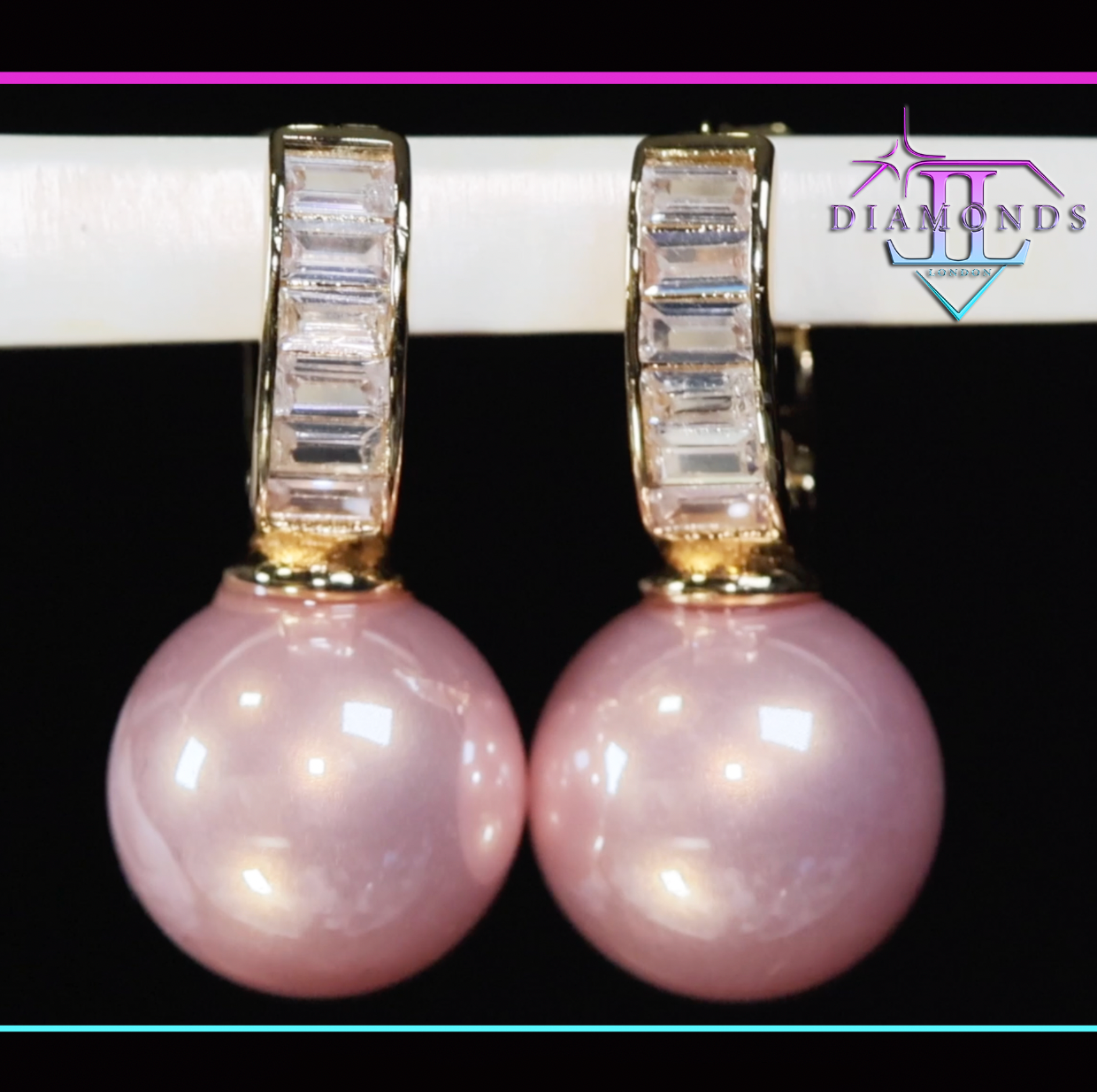 Pink Pearl Earrings