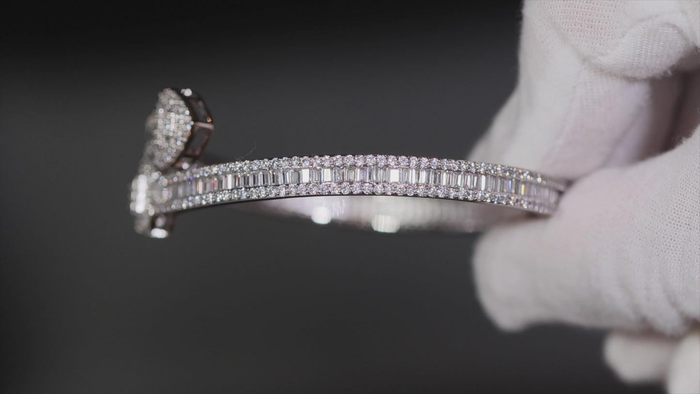 diamond heart bracelet