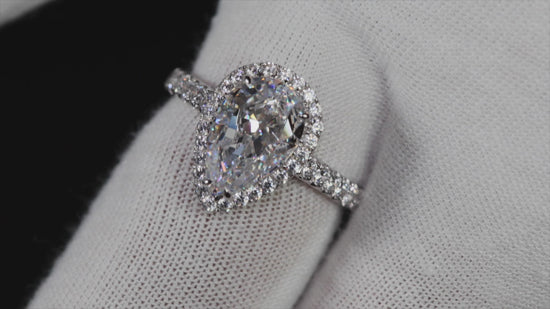 Pear Cut Diamond Engagement Ring