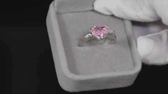 Load and play video in Gallery viewer, Pink Diamond Engagement Ring
