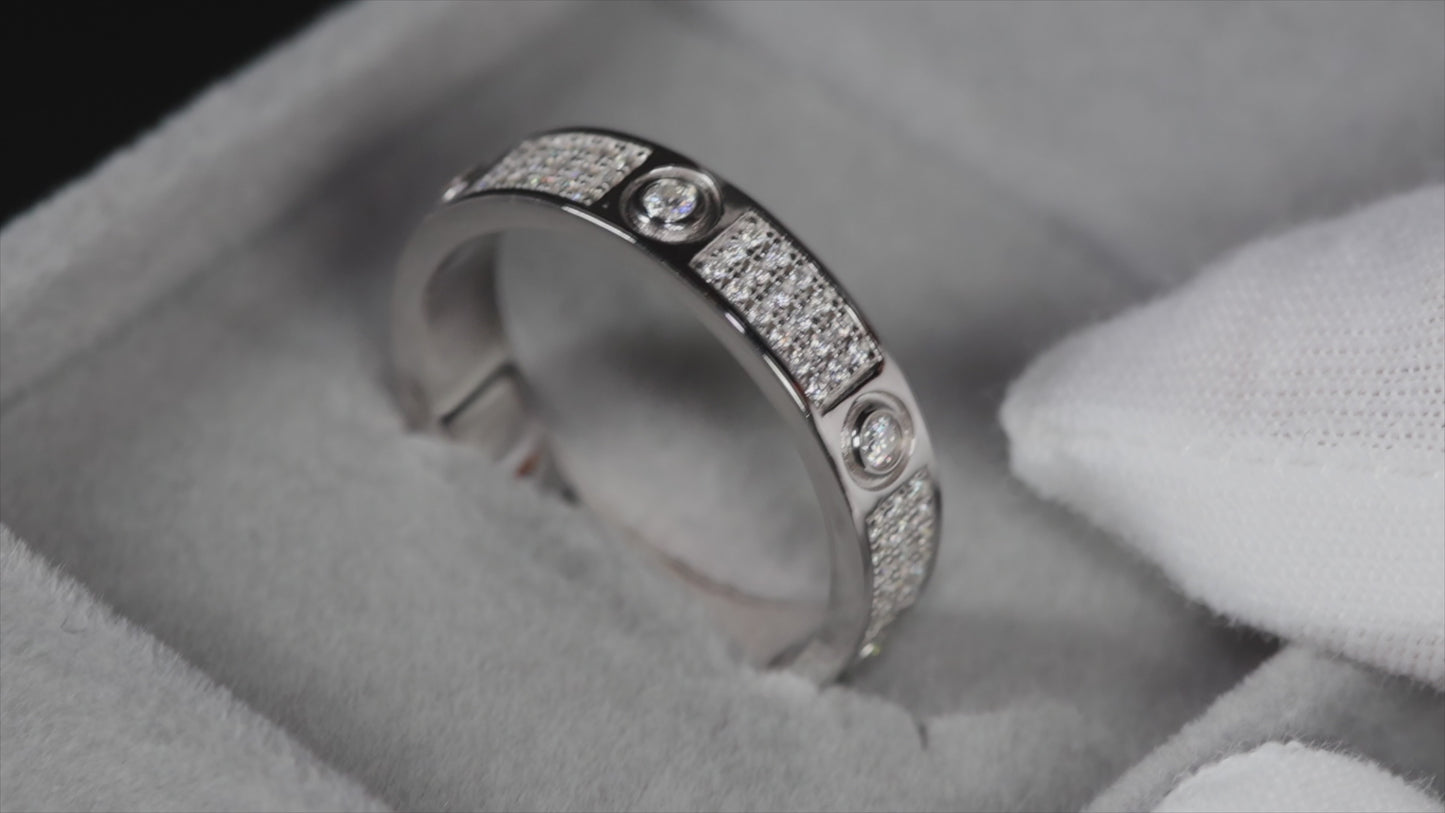 MOISSANITE DIAMOND ETERNITY RING