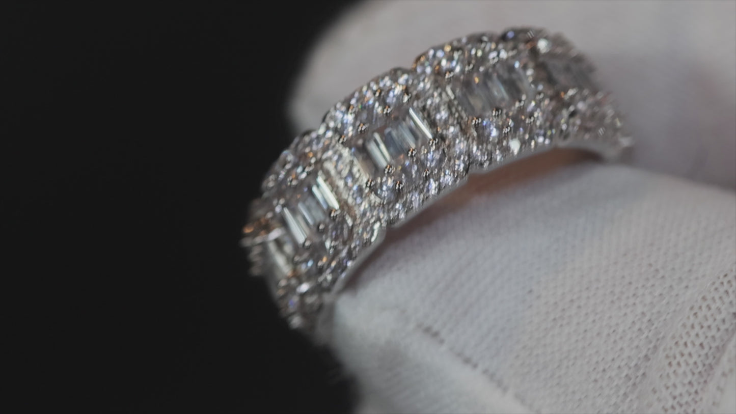 Load and play video in Gallery viewer, Baguette Eternity Ring
