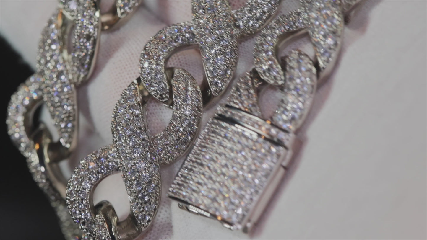 Iced Out Infinity Link Chain