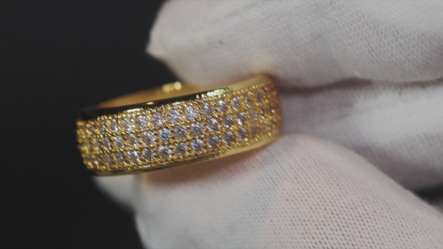 mens gold diamond wedding ring