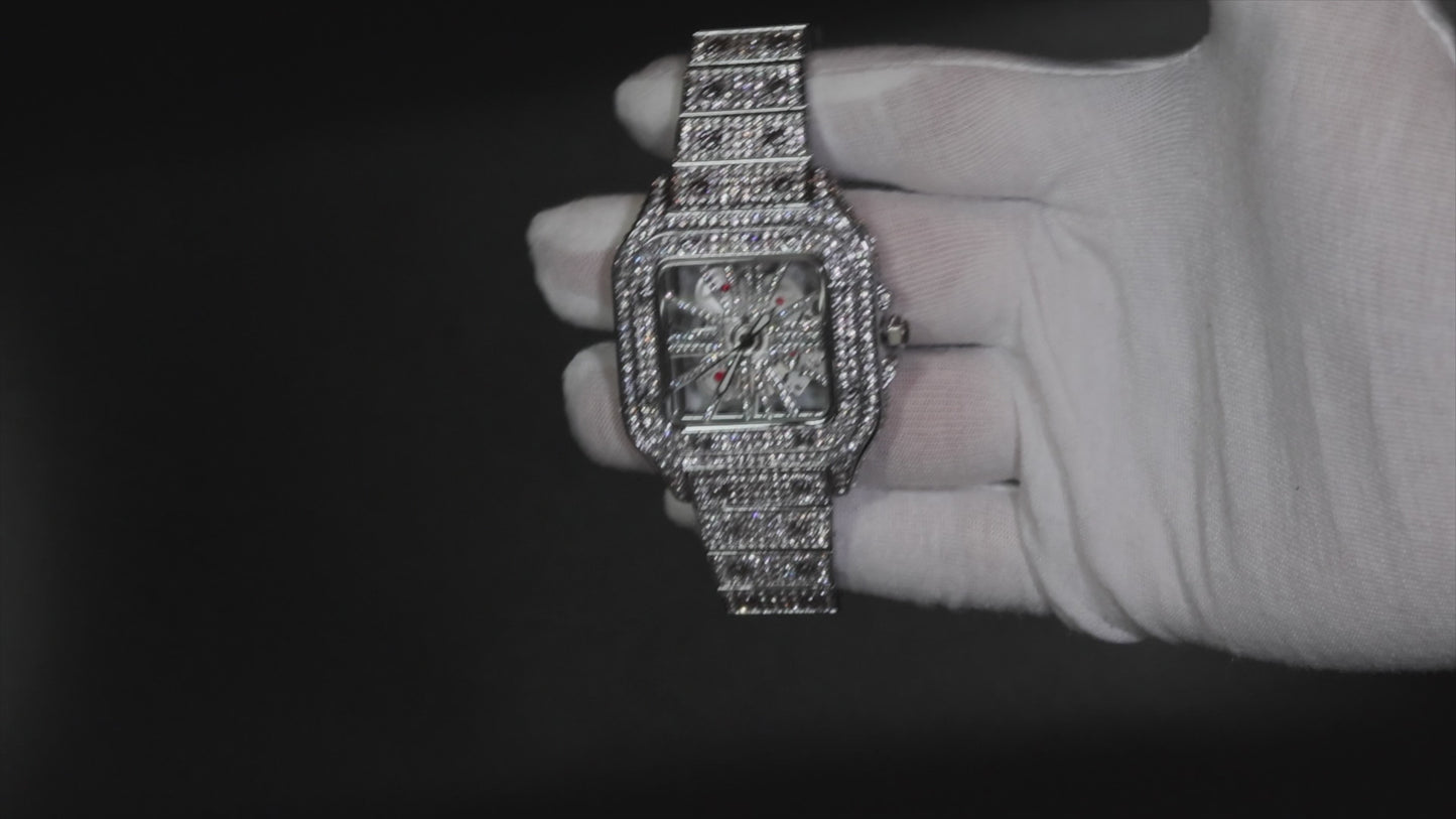 Iced Out watches | Iced Out Watch | Diamond Hip Hop Watches | Iced Skeleton Watch