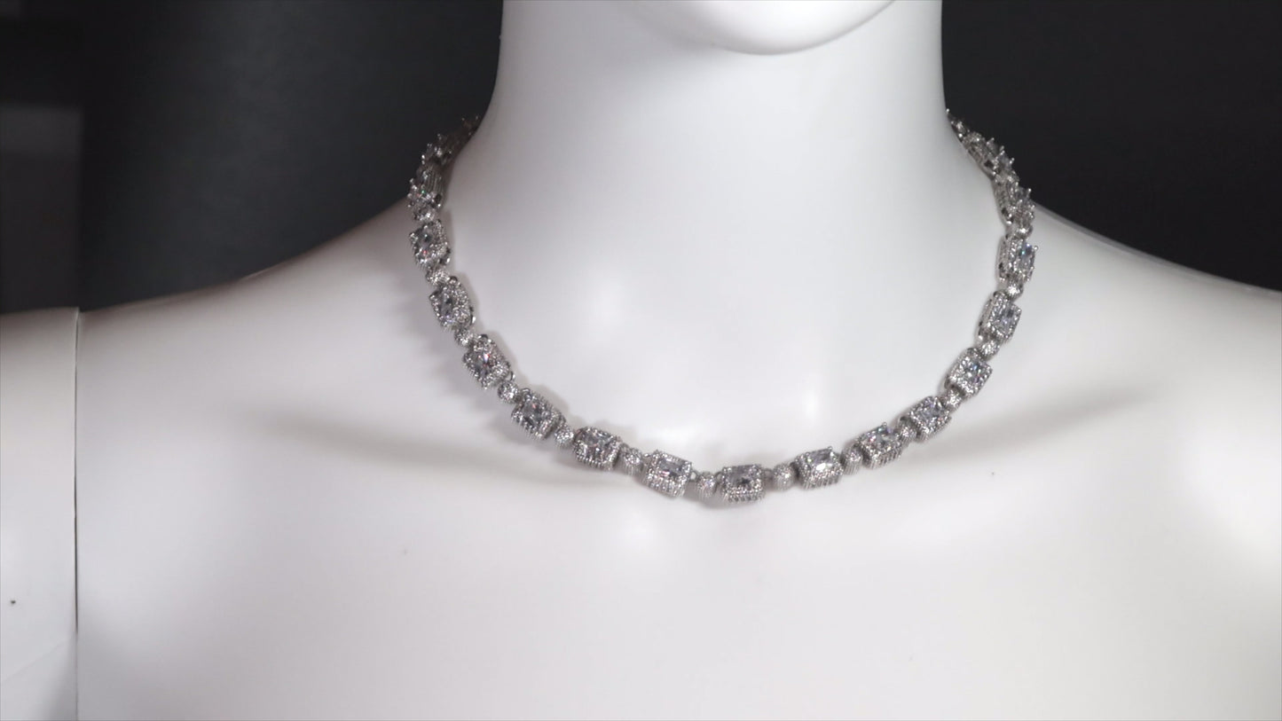 Load and play video in Gallery viewer, iced out choker chain
