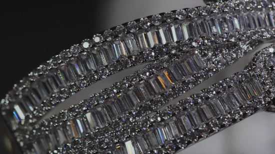 womens big diamond bracelet