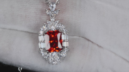 Load and play video in Gallery viewer, big Red Diamond Pendant
