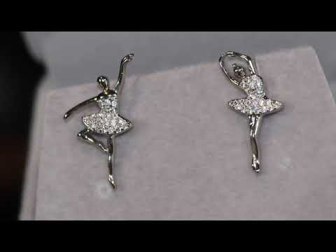 dancer diamond ear studs