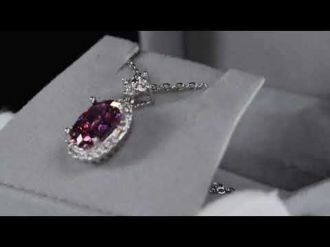 Purple Diamond Pendant