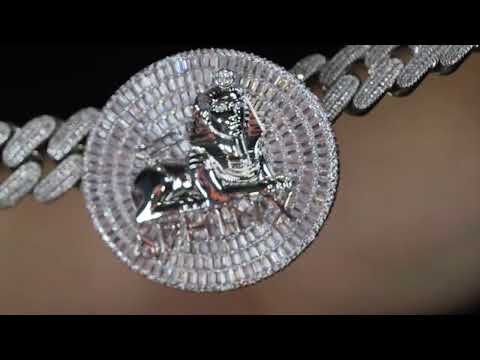 Big Moissanite Hip Hop Pendant
