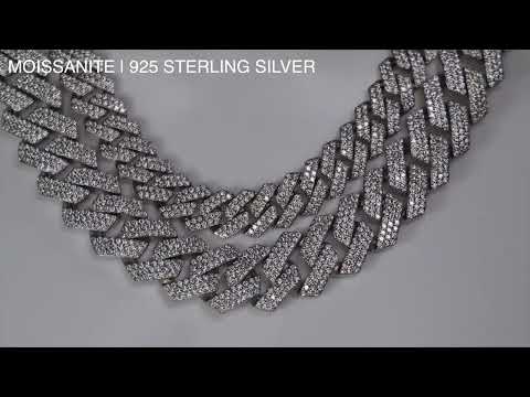 Mens Moissanite Cuban Chain