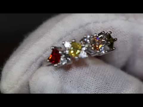 rainbow diamond ring