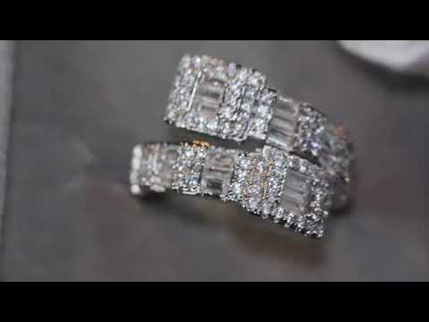 Load and play video in Gallery viewer, Baguette diamond eternity ring
