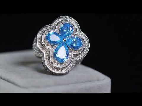 Men's Blue Diamond Ring