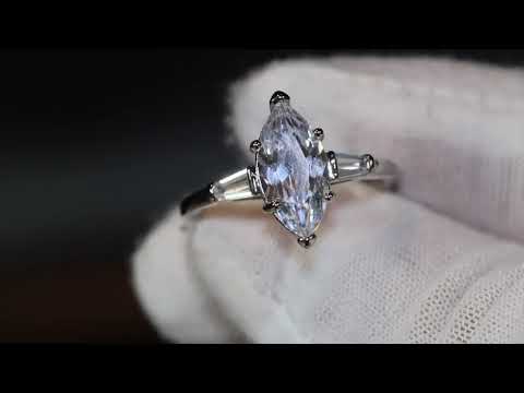 Marquise engagement ring