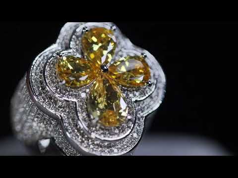 Men's Yellow Diamond Ring