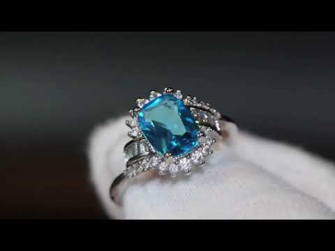 Aquamarine Engagement Ring