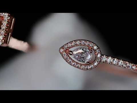 Load and play video in Gallery viewer, Rose gold diamond bracelet
