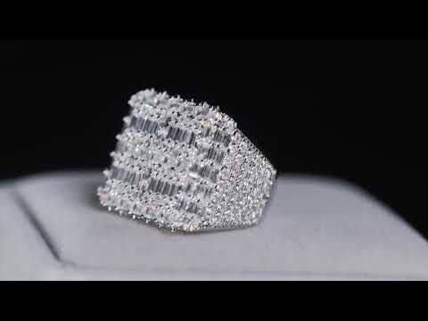 Mens Baguette Iced Out Ring
