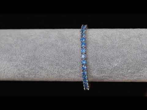 Load and play video in Gallery viewer, Blue Diamond Tennis Bracelet
