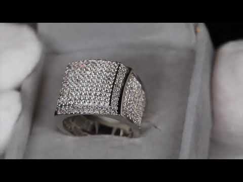 Load and play video in Gallery viewer, Mens Hip Hop Diamond Ring
