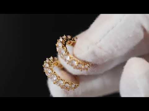 womens gold diamond hoop earrings