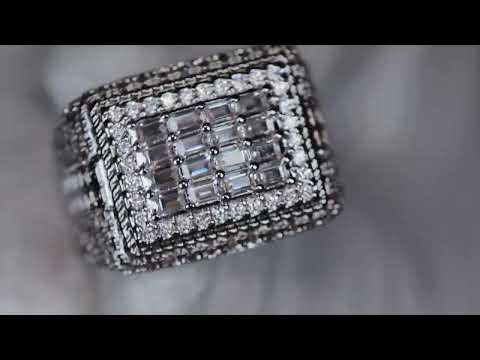 mens big iced out ring