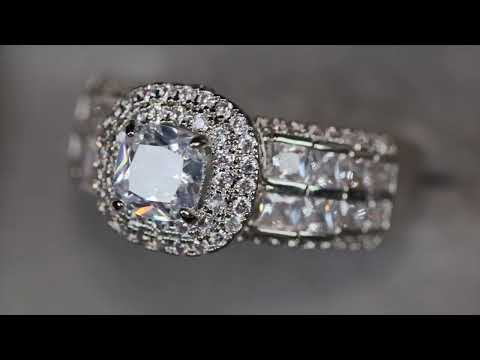 Womens big diamond ring,