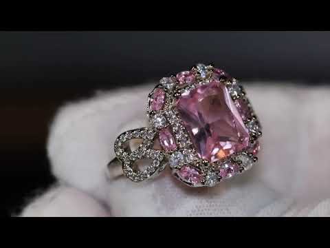 Womens Pink Diamond Ring