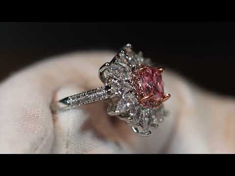 pink diamond engagement ring