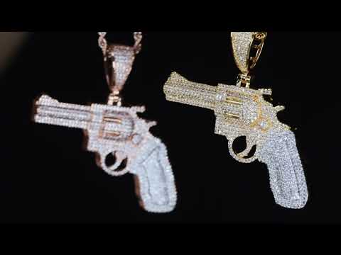 Diamond Gun Pendant