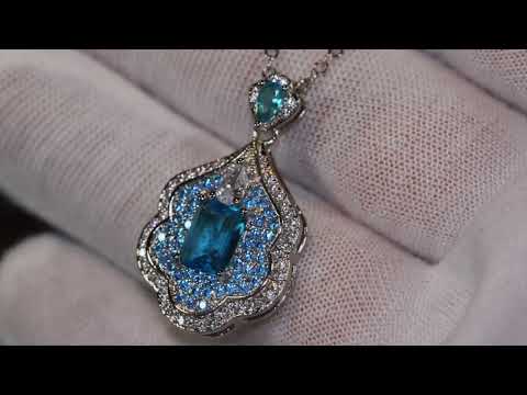 Blue Diamond Necklace