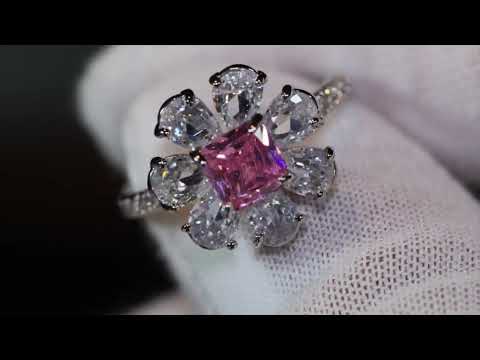 Pink diamond ring