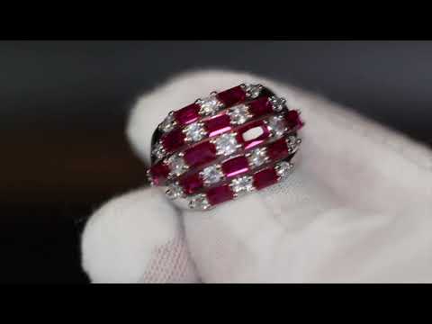 Load and play video in Gallery viewer, mens red ruby ring
