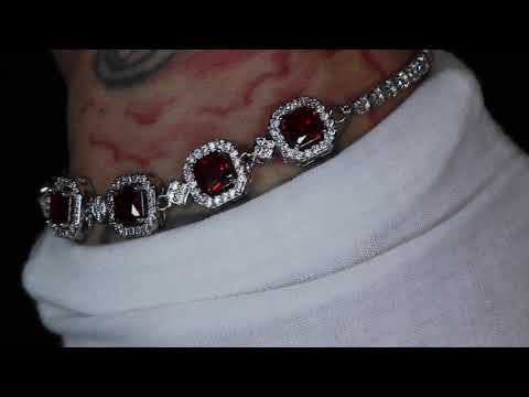 Load and play video in Gallery viewer, Womens Red Diamond Bracelet
