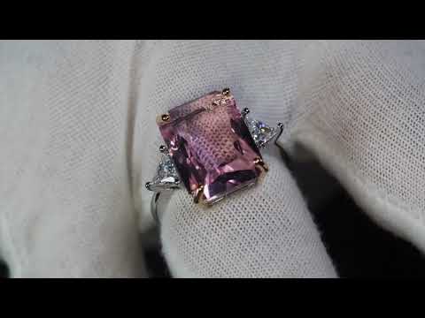 Women's Big Pink Diamond Ring