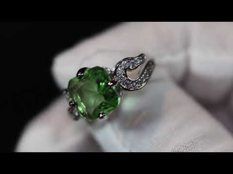 Green diamond ring