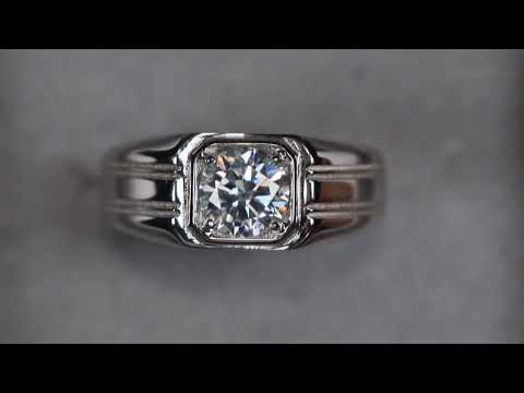 mens moissanite diamond ring