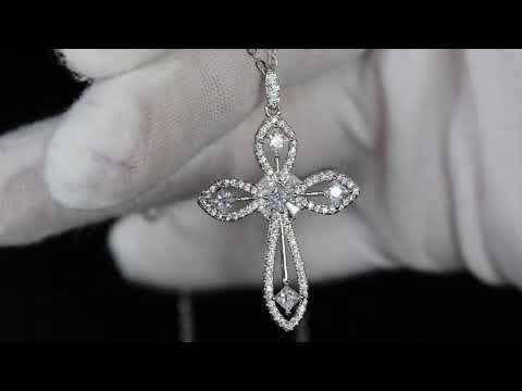 diamond cross pendant