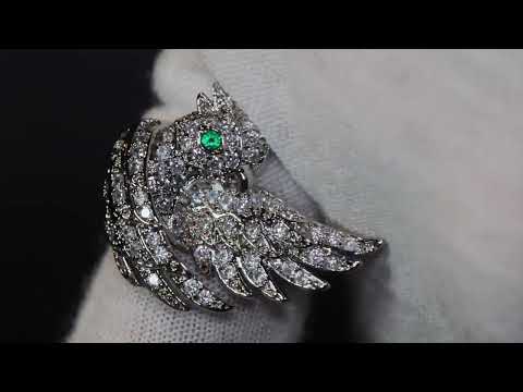 Diamond Bird Ring