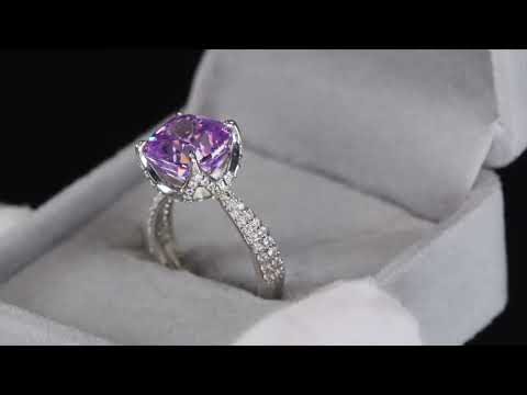 Purple Diamond Ring