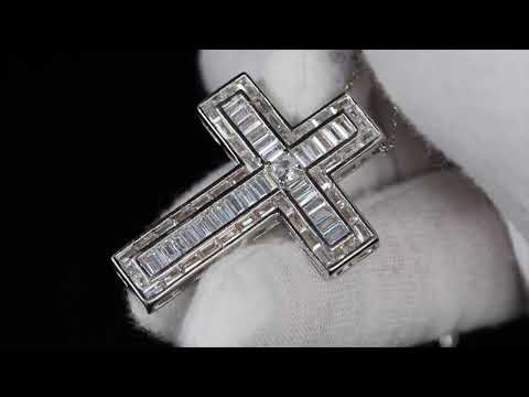 diamond cross pendant