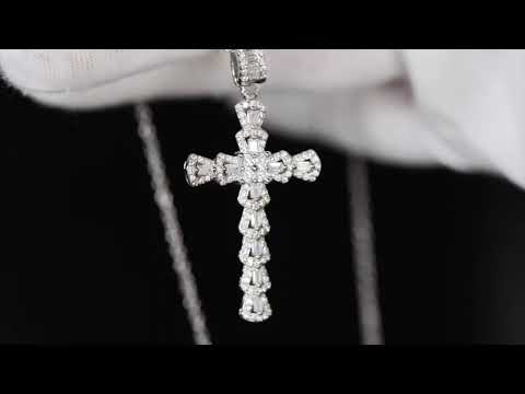 iced out cross pendants