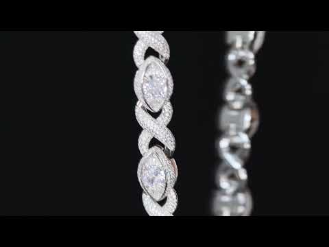 Mens Diamond Infinity Link Chain