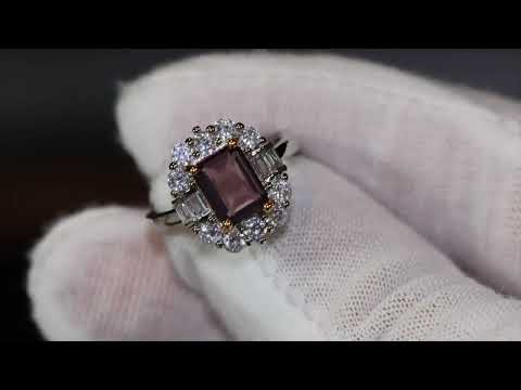 Purple Diamond Ring